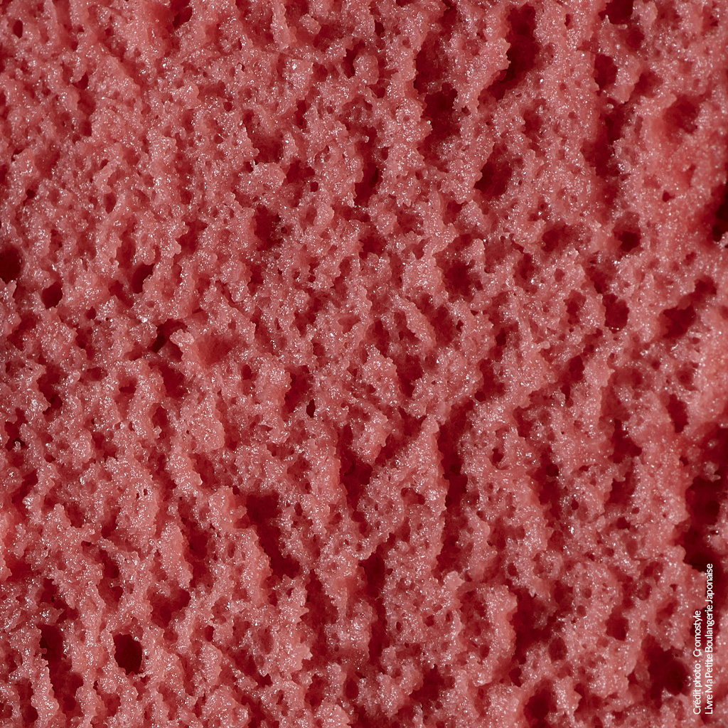 Texture aérienne cheesecake framboise