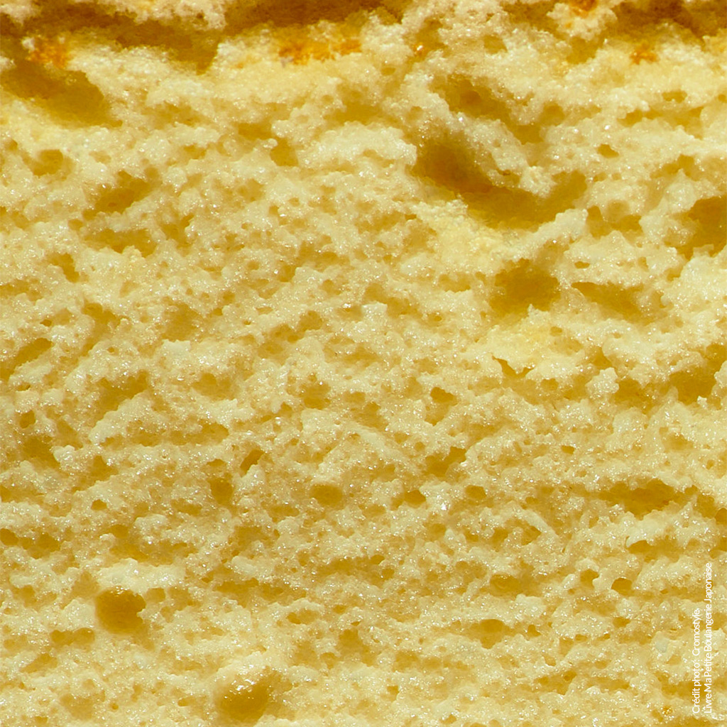 Texture aérienne cheesecake japonais