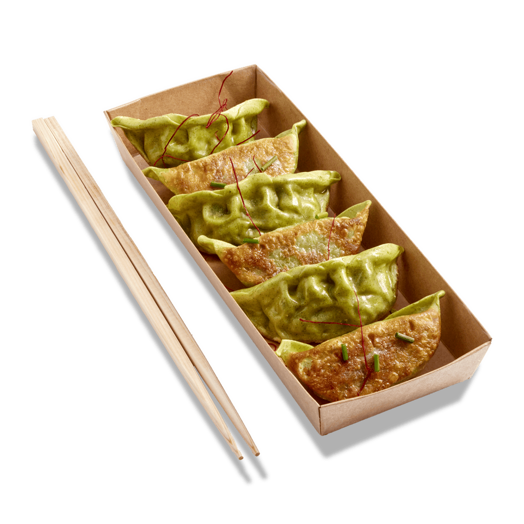 Barquettes de raviolis japonais verts aux légumes : Gyoza Yasaï Vert