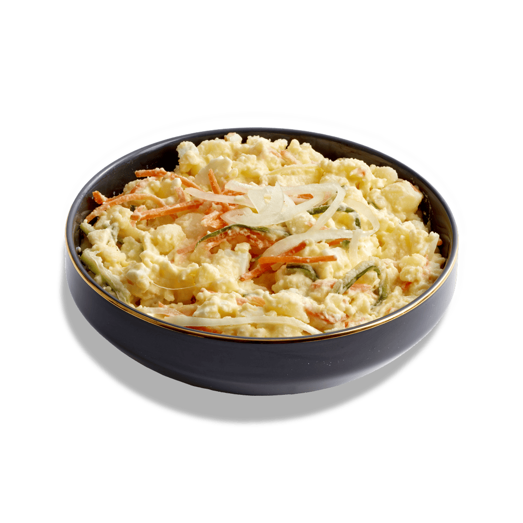 Bol de potato salata : une salade japonaise de pommes de terre et oeuf cuisinés à la mayonnaise